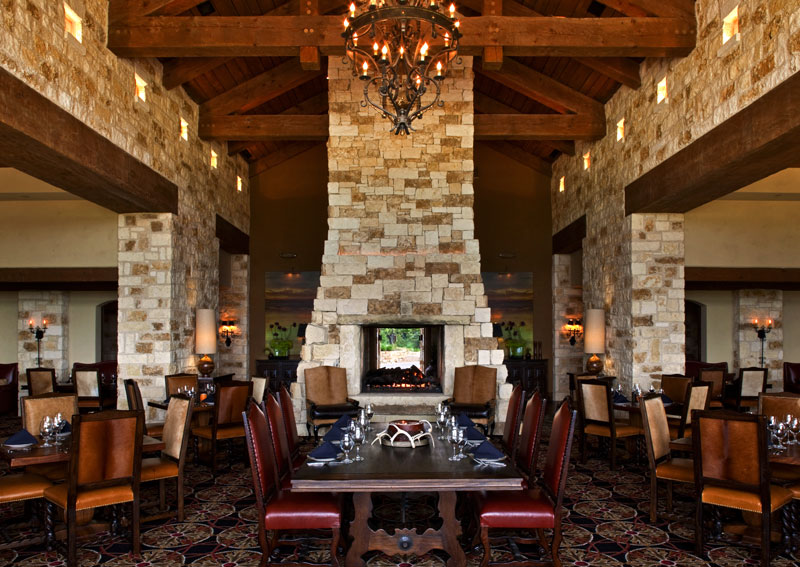 country club mixed grill dining interior design